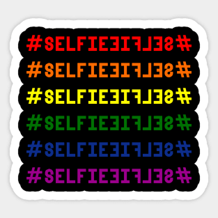 #SELFIE shirt Sticker